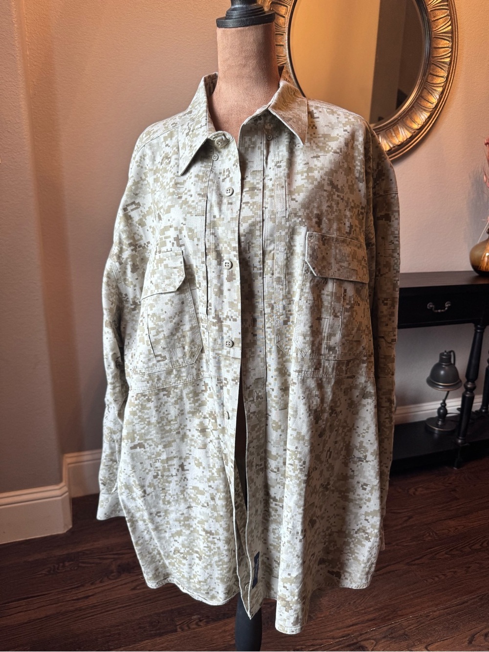 5.11 Tactical NWOT Men's Digital Camo Long Sleeve Shirt 2XL